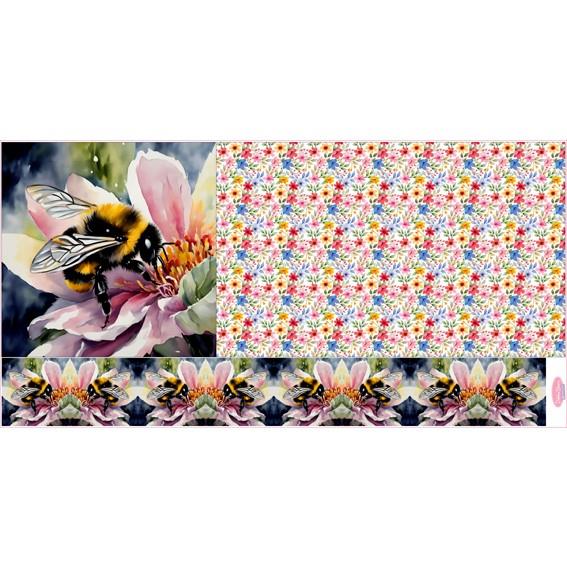 Daisy Lane By Debbie Shore Bee Cushion Panel & Instructions - 939138