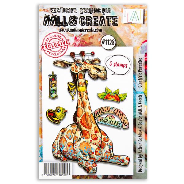 AALL & Create Autour de Mwa A7 Stamp Set - Giraffe's Paradise - 5 - 942742