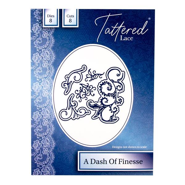 Tattered Lace A Dash of Finesse Die Set - 8 Dies - 947382