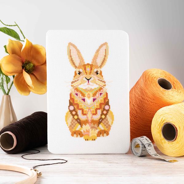 Meloca Design Mandala Rabbit Cross Stitch Kit - 947749