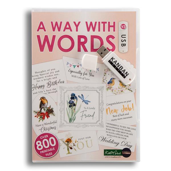 Kanban Crafts A Way with Words USB - Vol 3 - 950856