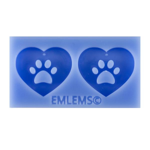 Emlems Heart Paw Duo Silicone Mould - 951956