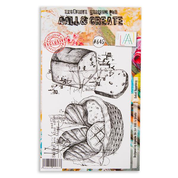 AALL & Create Bipasha A6 Stamp Set - Baked Happiness - 2 Stamps - 956771