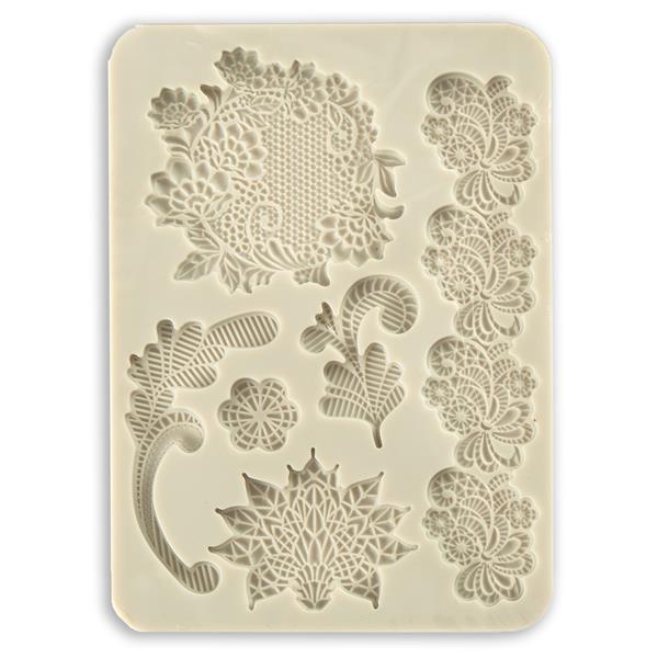 Stamperia Brocante Antiques A5 Silicone Mould  - Laces - 958787