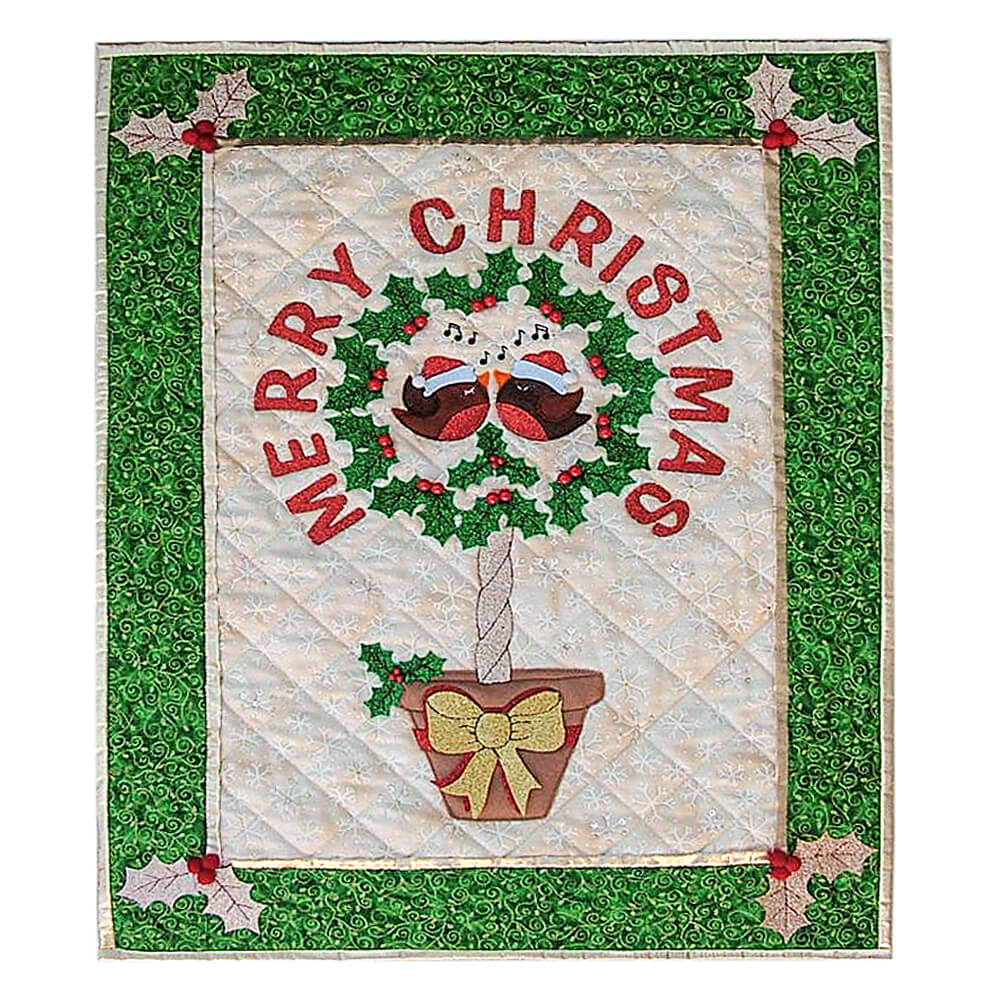 Daisy Chain Designs Rocking Robin Wallhanging Pattern and Starter Kit - 18"x23.5"