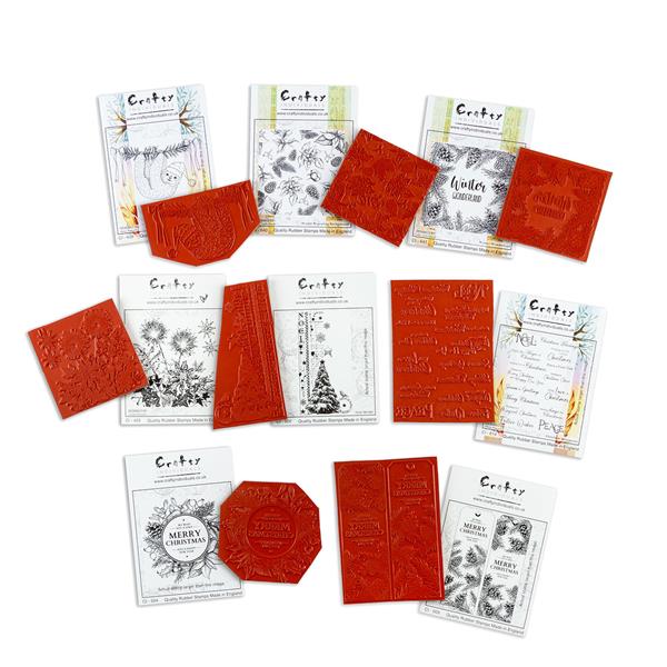 Crafty Individuals Festive Cling Mounted Stamp Collection - 964298