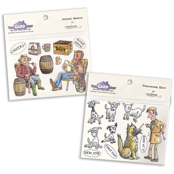 The Card Hut - Mark Bardsley: Home Brew & Training Day Stamp Bund - 970365