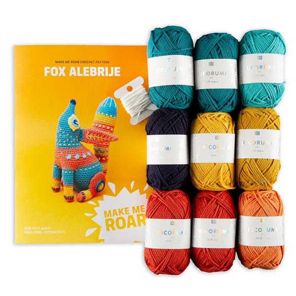 Make Me Roar Fox Alebrije Yarn Pack & Pattern Booklet - 9 x 25g Y - 972437