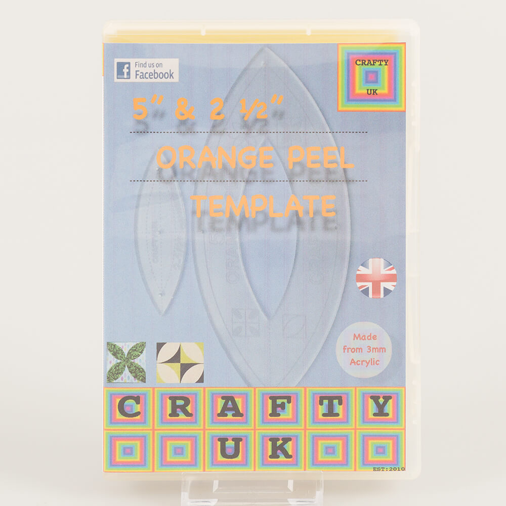 Crafty UK 5”&amp; 2.5 Orange Peel Template