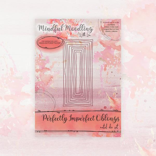 Mindful Moodling Die Set - Perfectly Imperfect Oblongs - 9 Dies - 975575