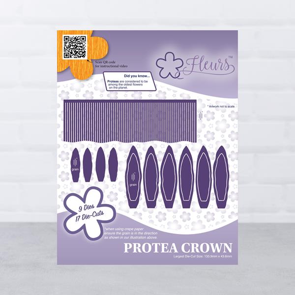 Fleurs Protea Crown Die Set - 9 Dies - 978129