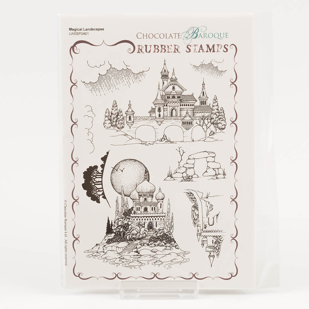 Chocolate Baroque Magical Landscapes A5 Unmounted Stamp Sheet - 7 Images
