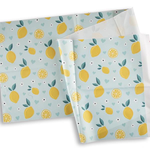 CUSTOM FABRICS Lemons PU Coated Waterproof Fabric Length - 0.5m x - 980023