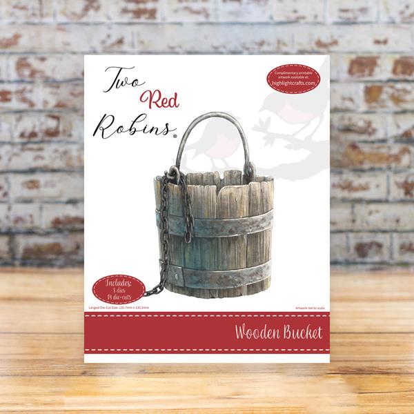 Two Red Robins Wooden Bucket Die Set - 8 Dies - 983102