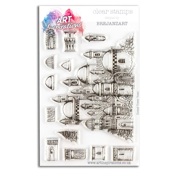 Art Inspirations with Brejanzart A5 Stamp Set - Domed Tower Town  - 983550