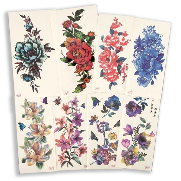 Stamps By Me Large Floral De-Cal Collection - 8 Sheets - 984216