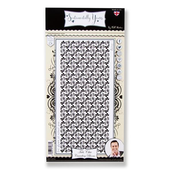 Sentimentally Yours Tres Chic DL Stamp - Cascading Blooms - 987936