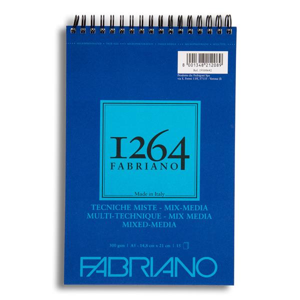 Fabriano A5 Mixed Media Spiral Bound Pad - 300gsm - 988521