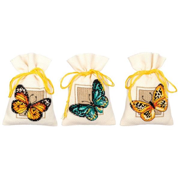 Vervaco Butterflies Pot-Pourri Counted Cross Stitch Kit - Set of  - 989445