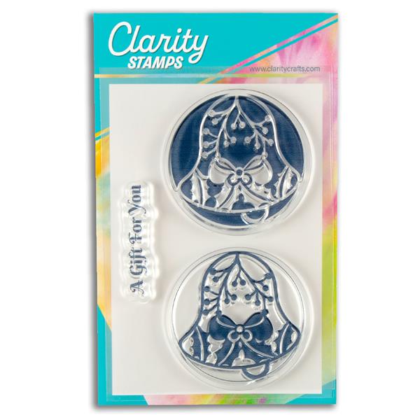 Clarity Crafts Festive Rounds 2 Way Overlay A6 Stamp Set - Choose - 990025