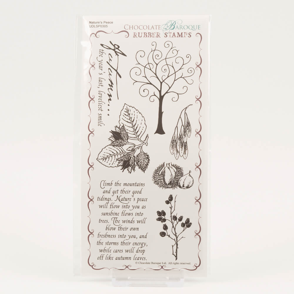 Chocolate Baroque Nature's Peace DL Stamp Sheet