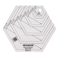 EZ Half Hexagon Acrylic Ruler - 0192887007002