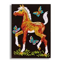 Sequin Art Blue, Horse, Sparkling Arts and Crafts Picture Kit