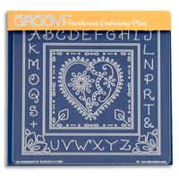 Groovi Barb's Loving Heart A5 Square Plate